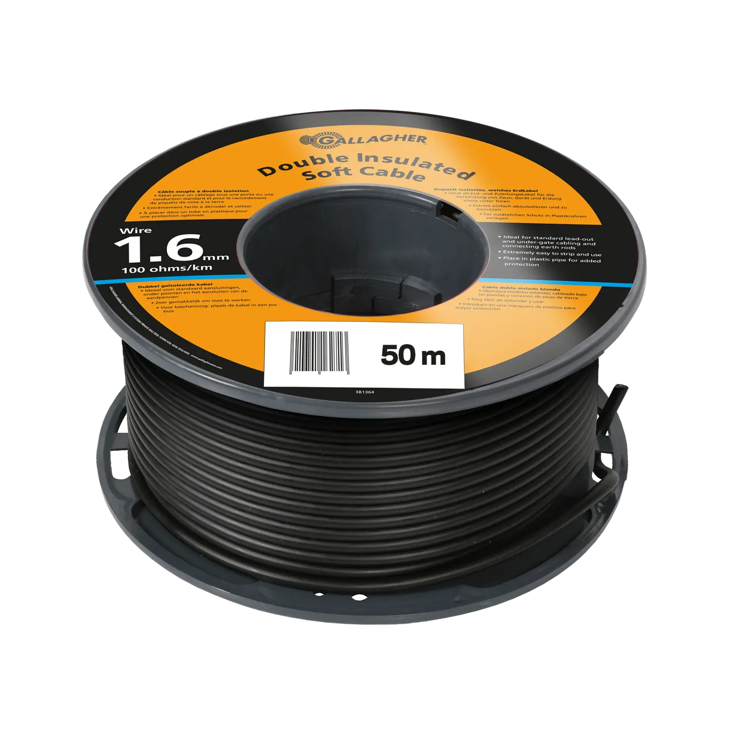 Câble de terre ø1,6mm (50 mètre) - 100 Ohm/1km