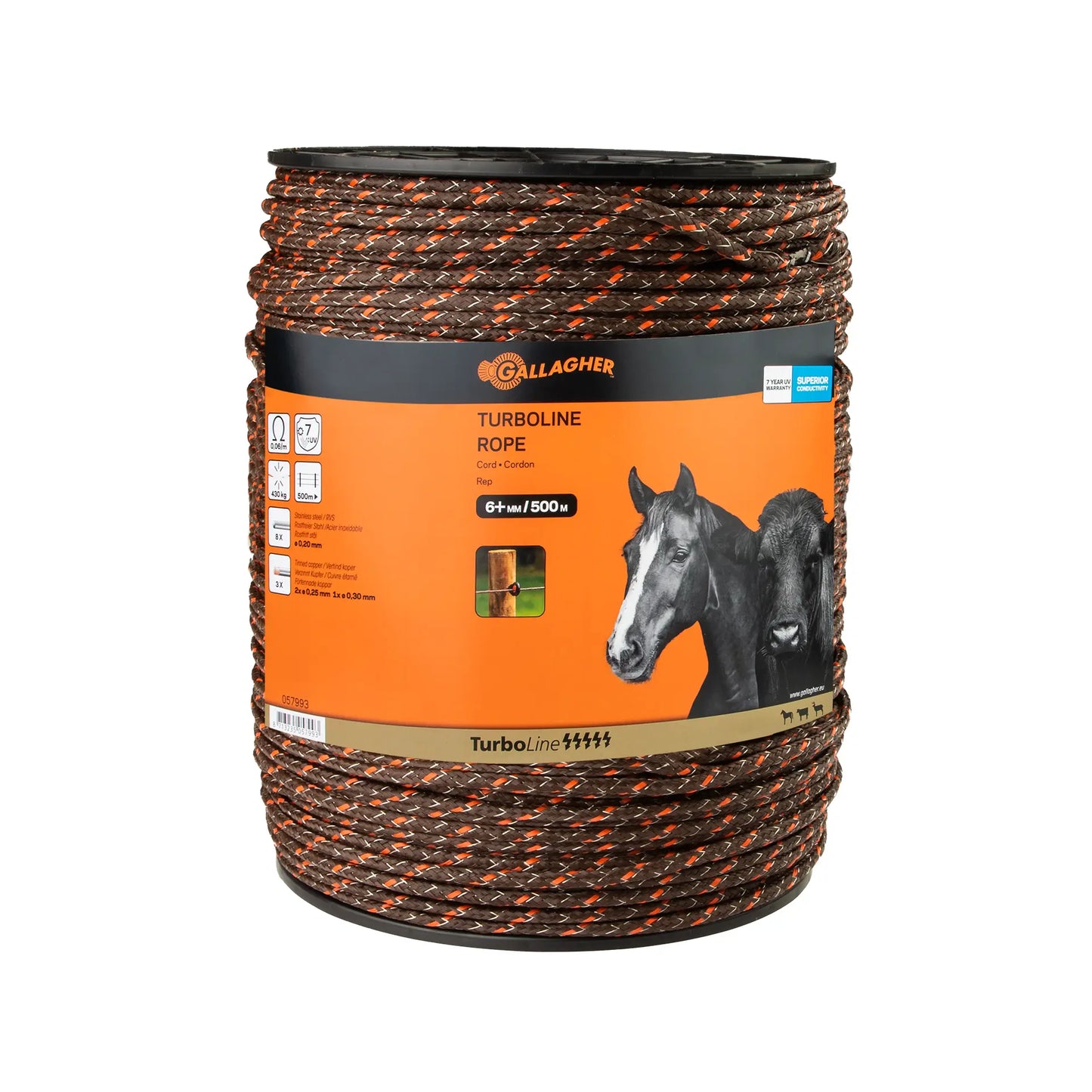 Cordon TurboLine Tressé (terra, 500 mètre)
