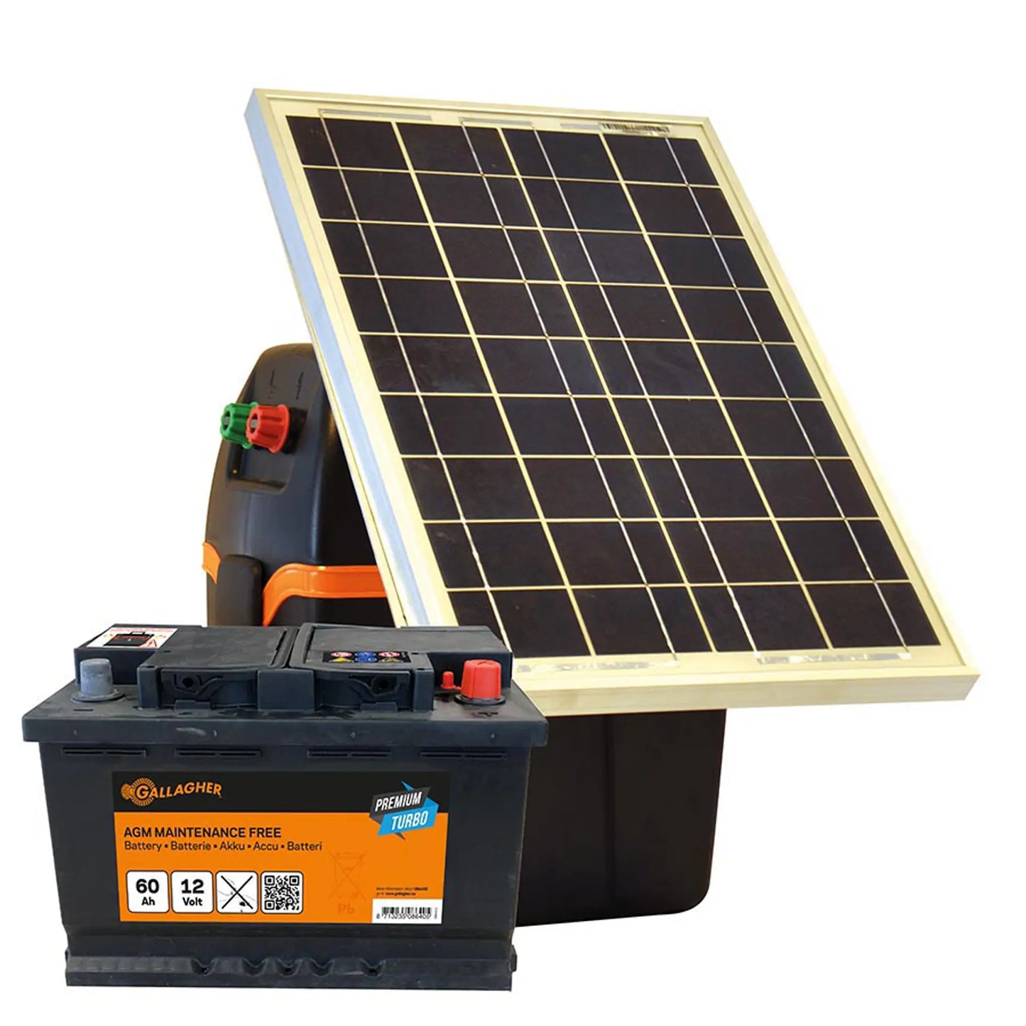 S220 Électrificateur solaire avec batterie 60Ah (1,5 J - 12 V/Solaire)