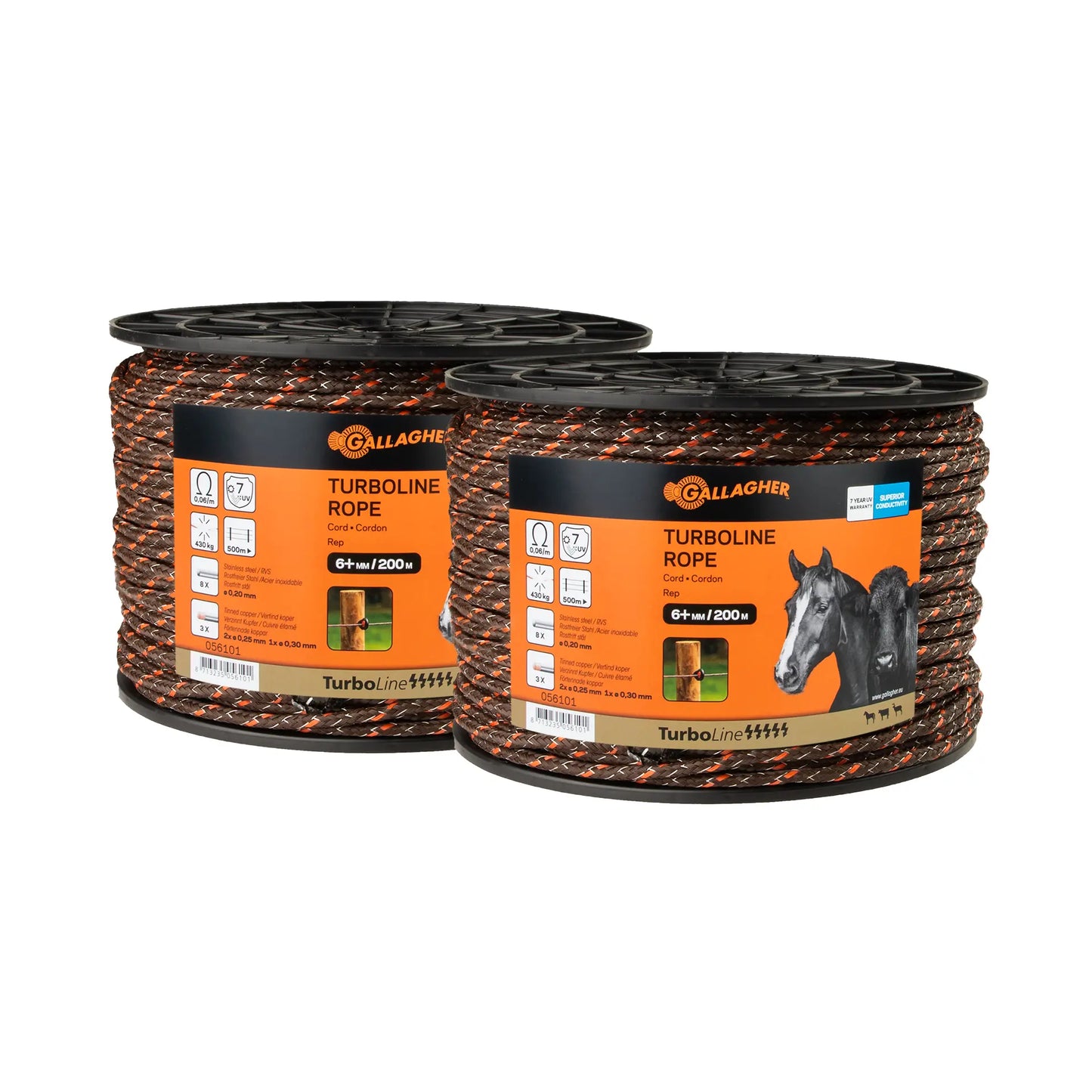 Paquet DUO cordon Turbo (terra, 2x 200 mètre)