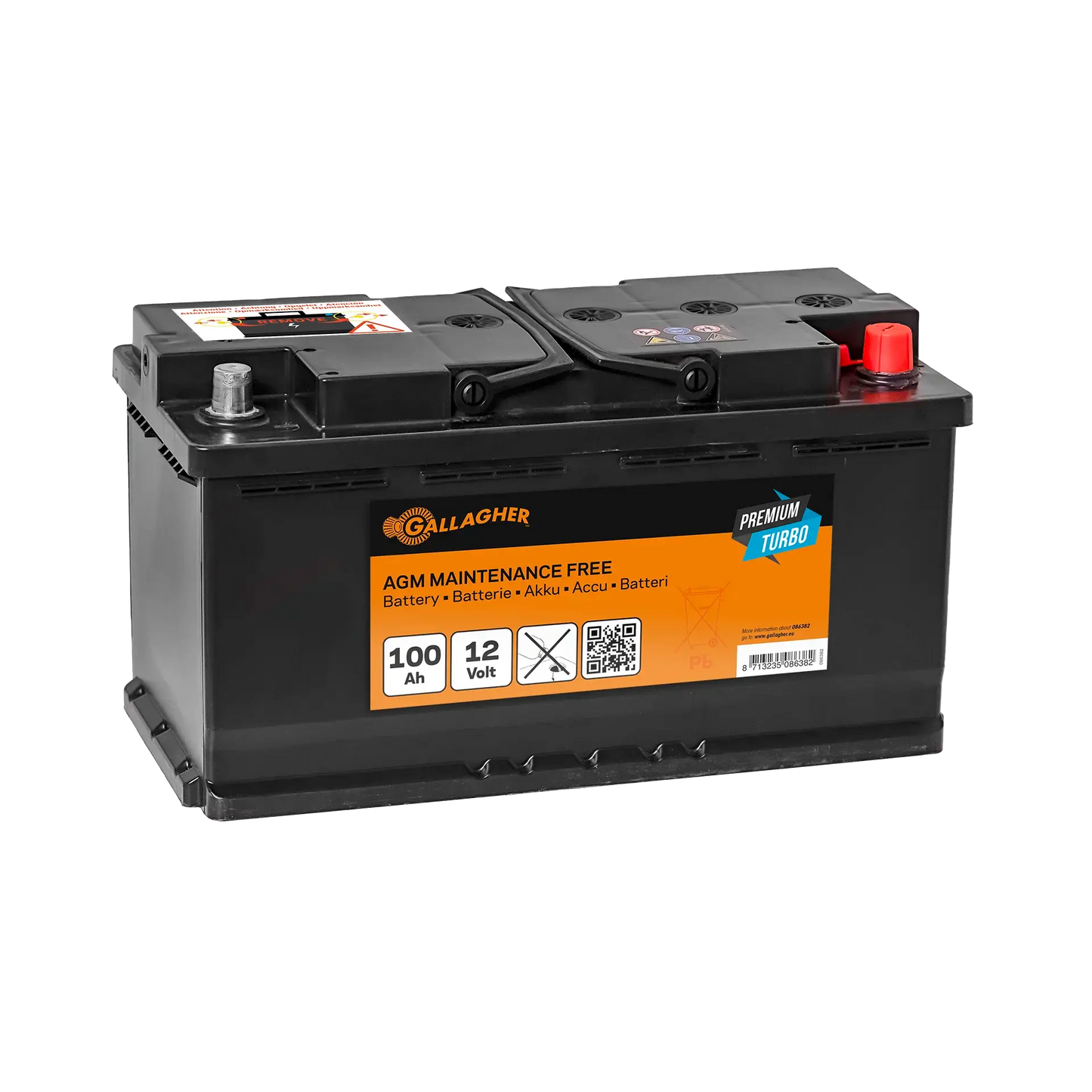 Premium Turbo Batterie AGM 12V/100Ah - 353x175x190