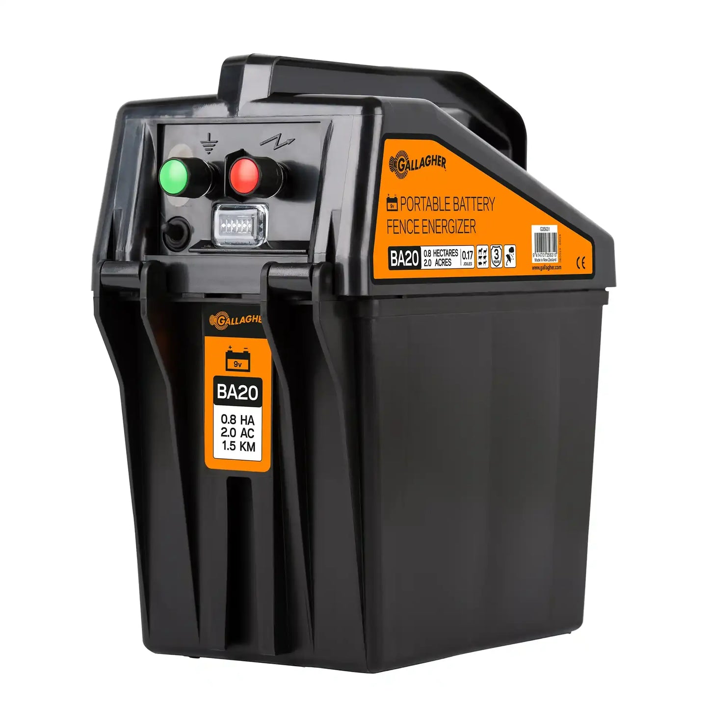 BA20 Électrificateur sur batterie 9 V (0,17 J - 9 V/12 V)