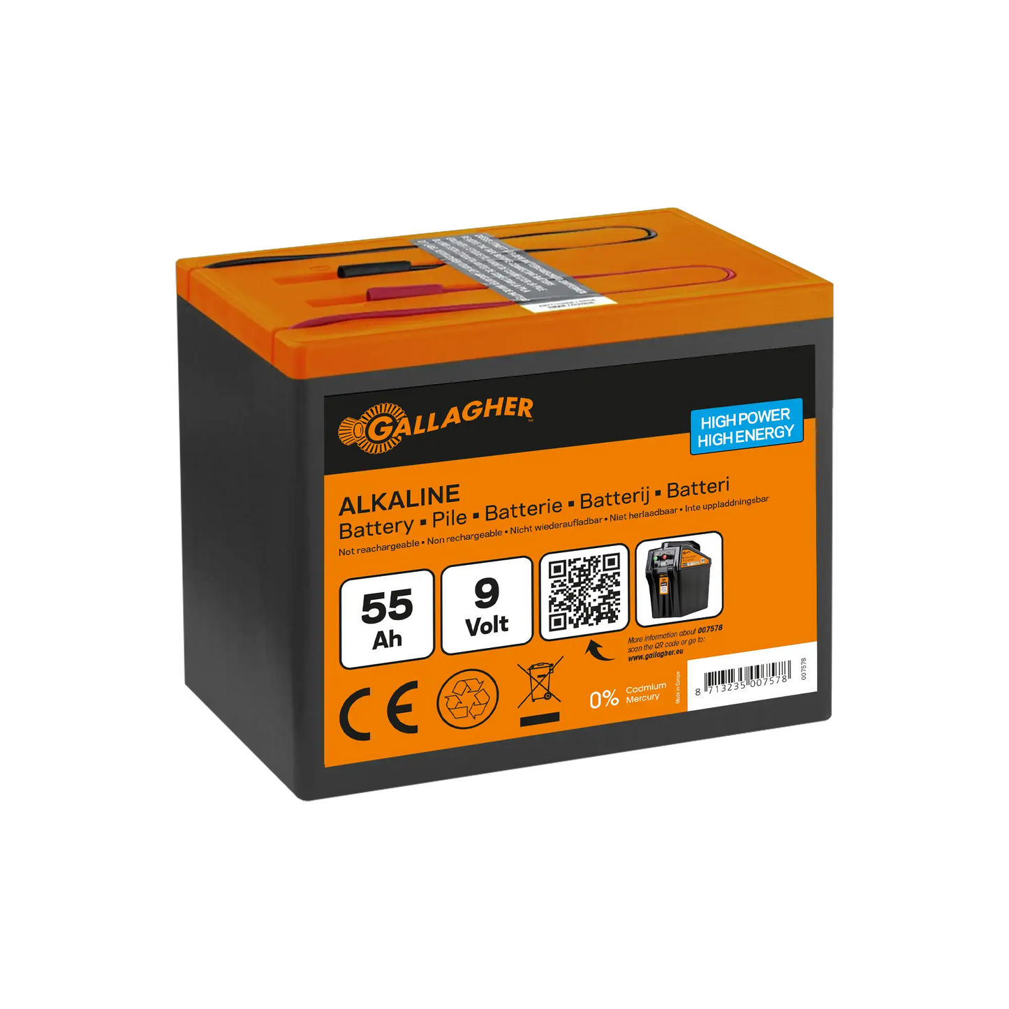 Pile Powerpack (9V, 55Ah)