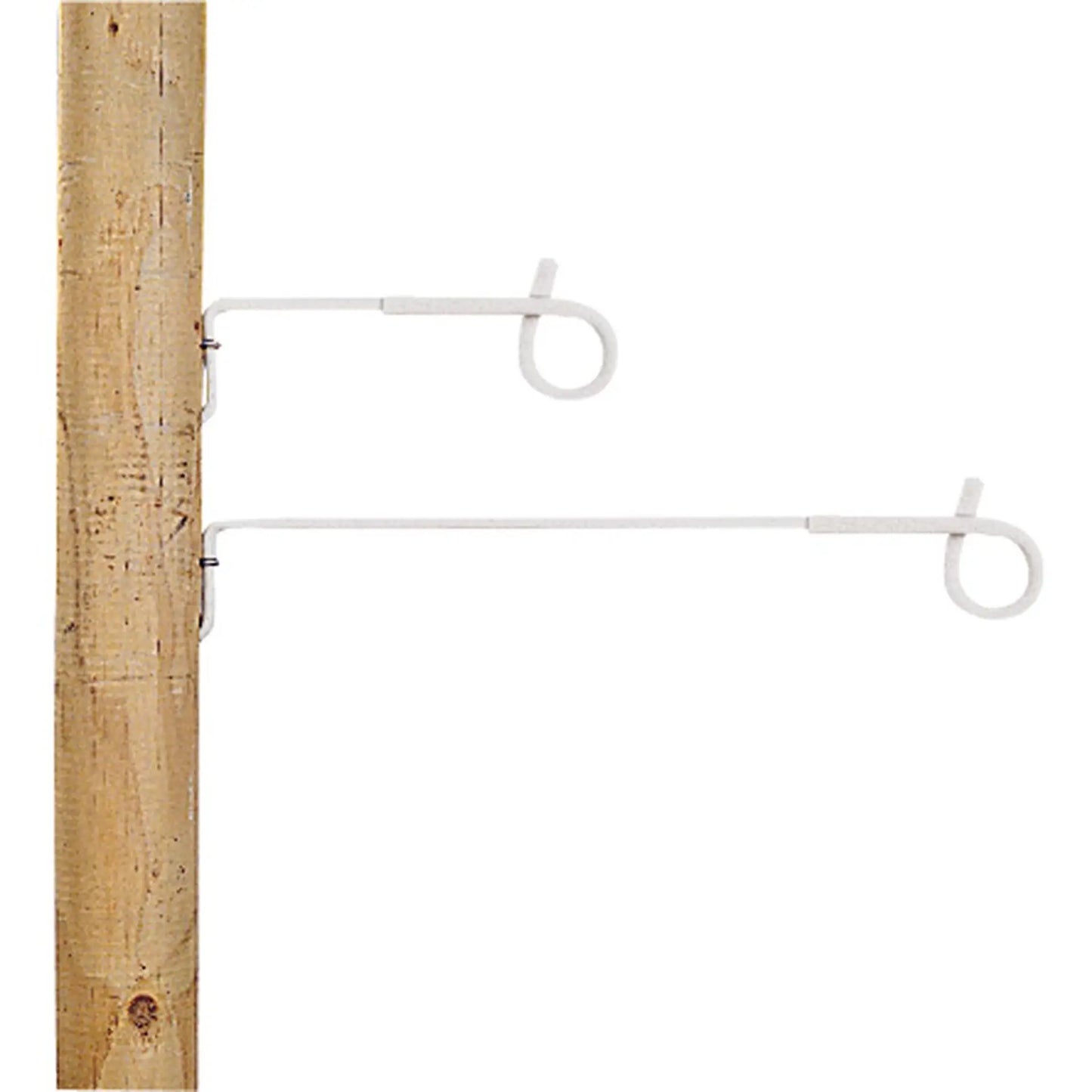 Isolateur à distance queue de cochon, blanc 17,5cm (10 pcs)