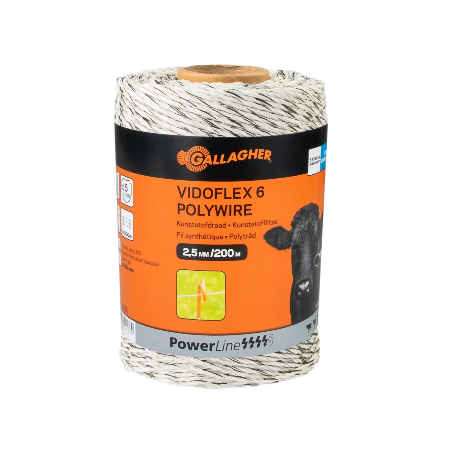 Vidoflex 6 Powerline (blanc, 200 mètre)