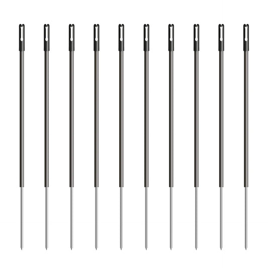Piquet PVC noir 0,50m + 0,20m pointe (10 pcs)