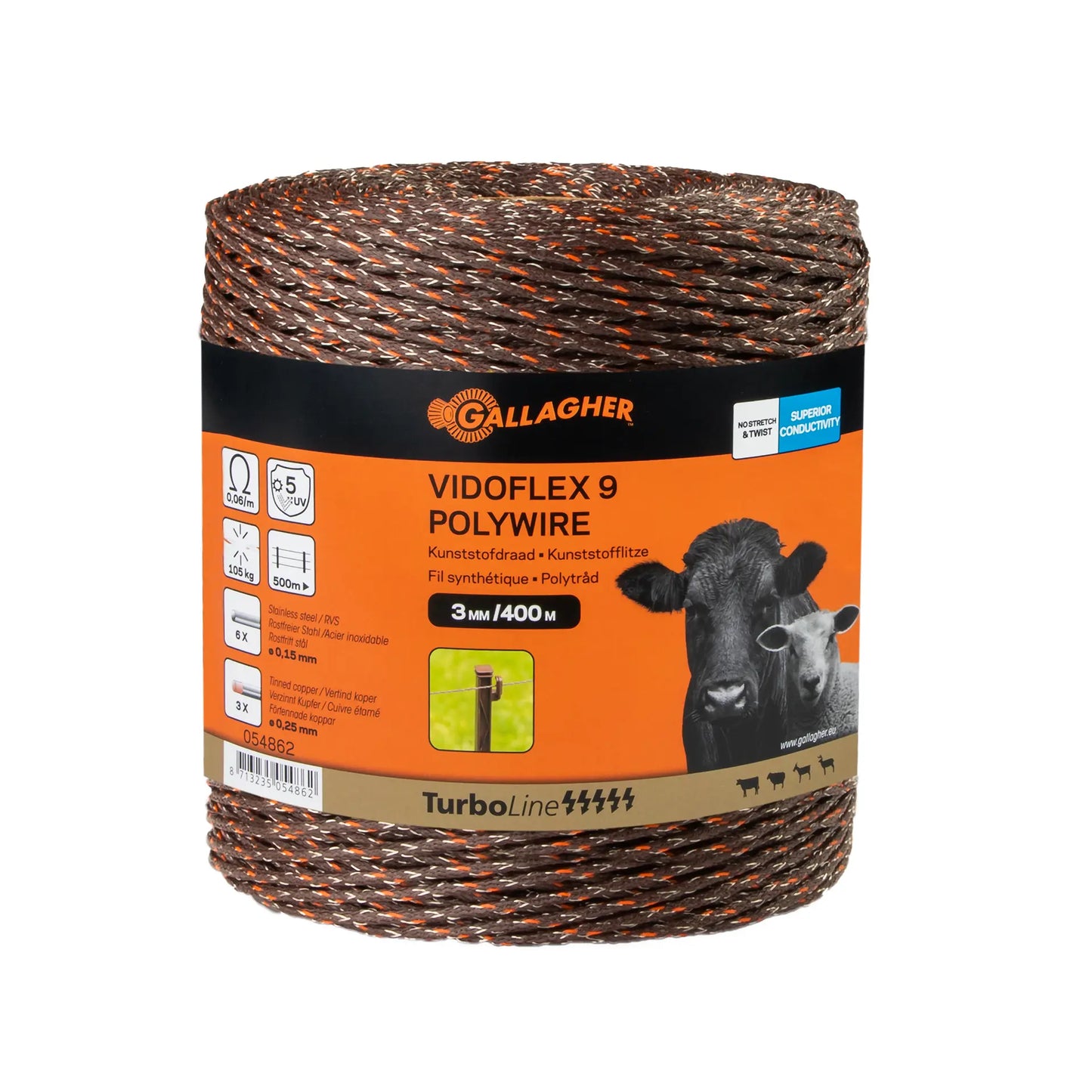 Vidoflex 9 TurboLine (terra, 400 mètre)