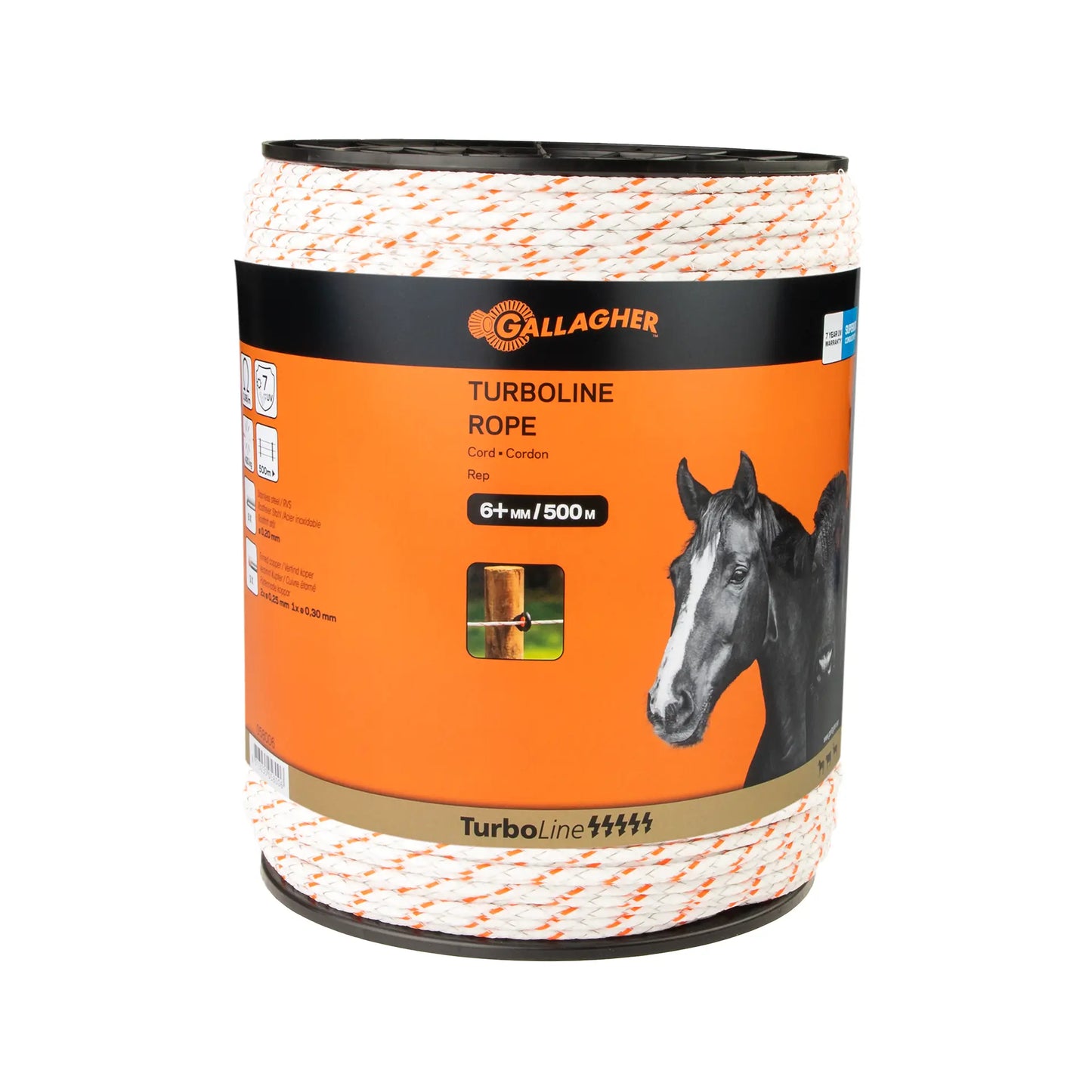 Cordon TurboLine Tressé (blanc, 500 mètre)
