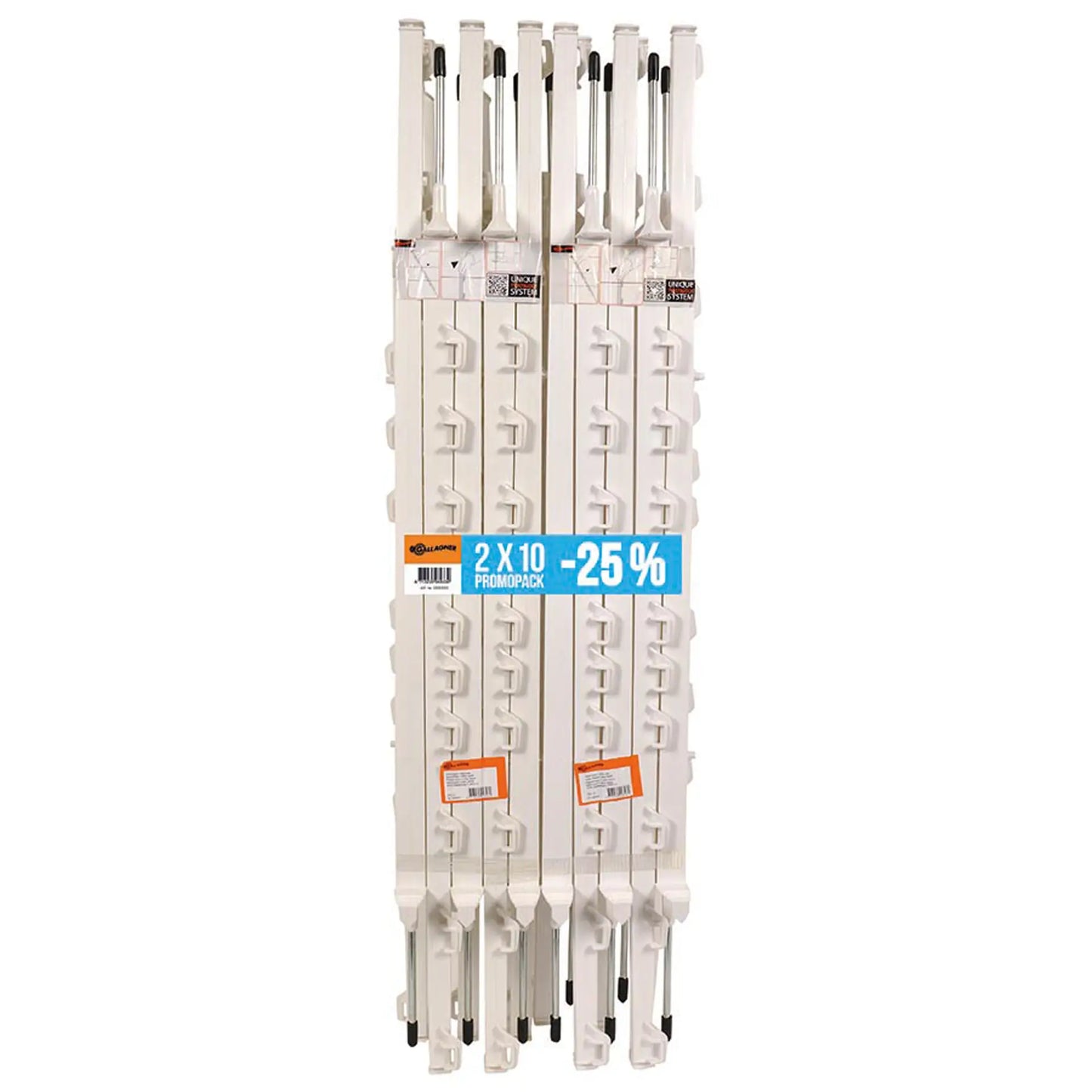 Paquet DUO Piquet Vario 1,00m blanc (2x10)