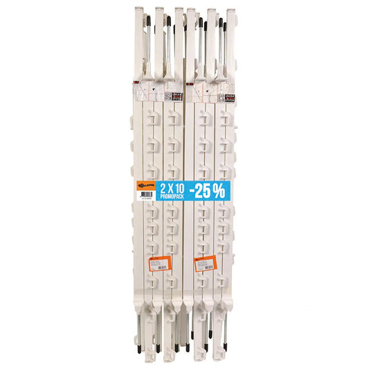 Paquet DUO Piquet Vario 1,00m blanc (2x10)