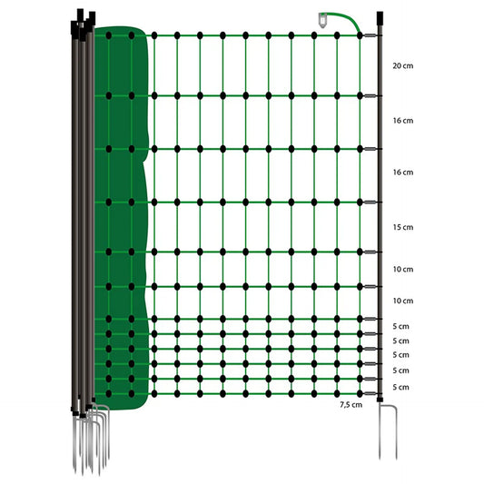 Filet volaille 25m, pointe simple, 112cm