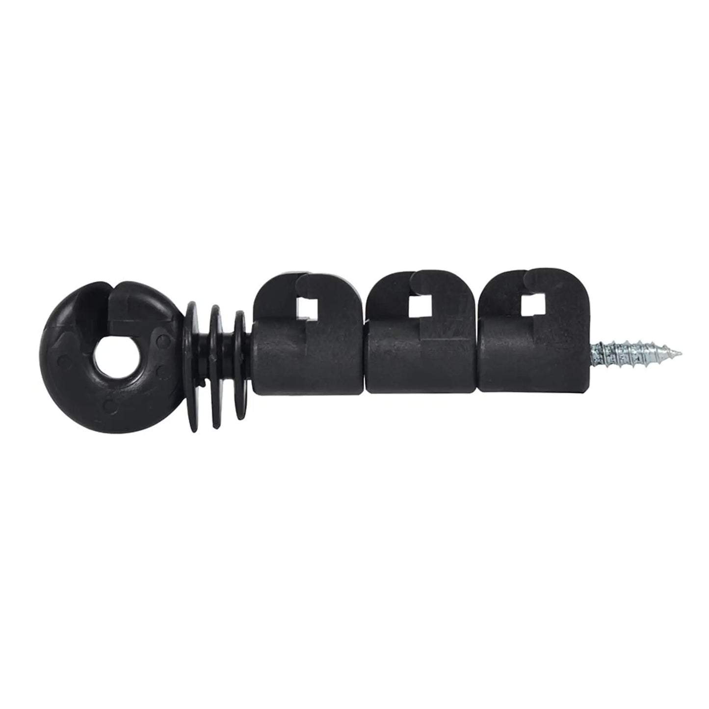 Isolateur pour système clôture bi-conducteur positif-négatif