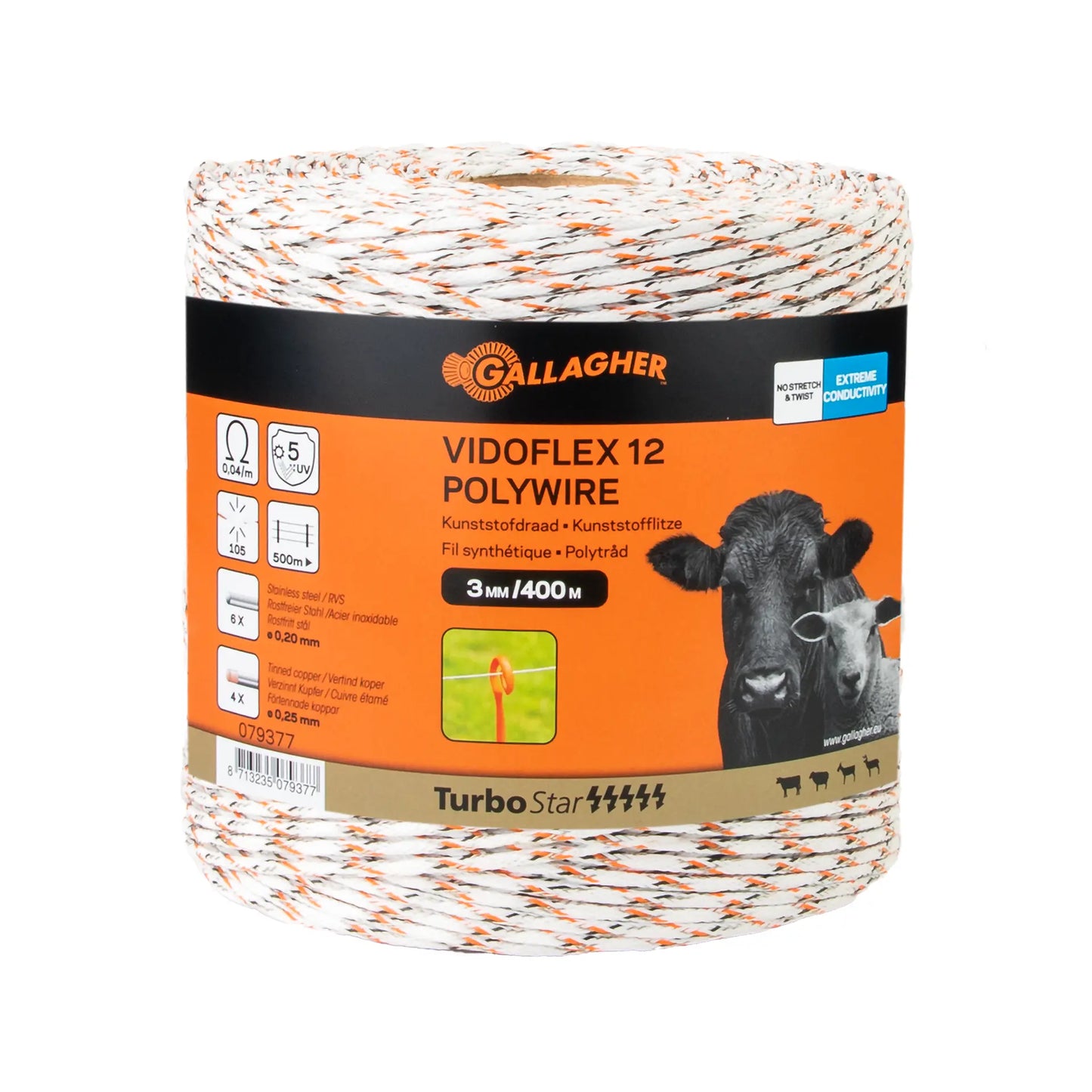 Vidoflex 12 TurboLine (blanc, 400 m)