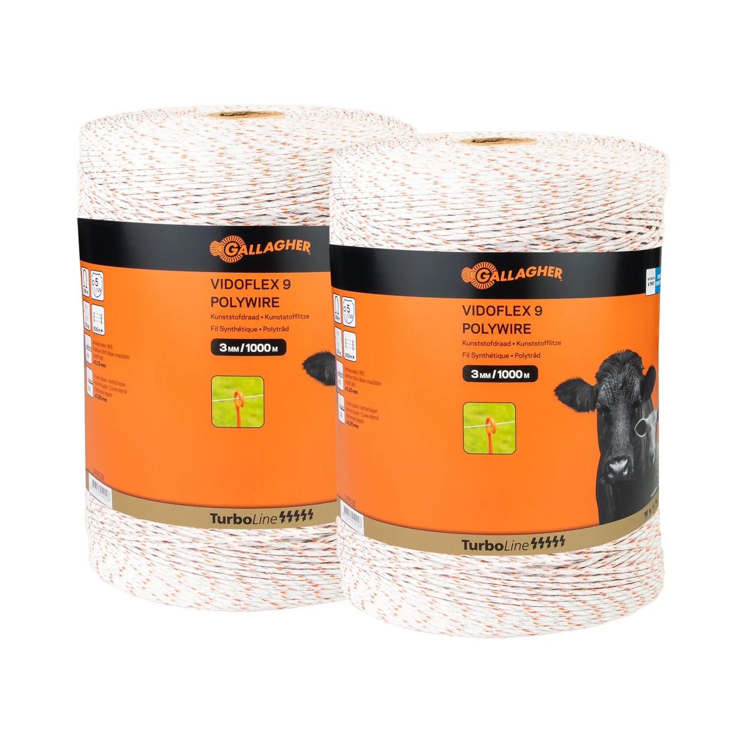 Vidoflex 9 TurboLine (blanc, paquet duo 2x1000 mètre)