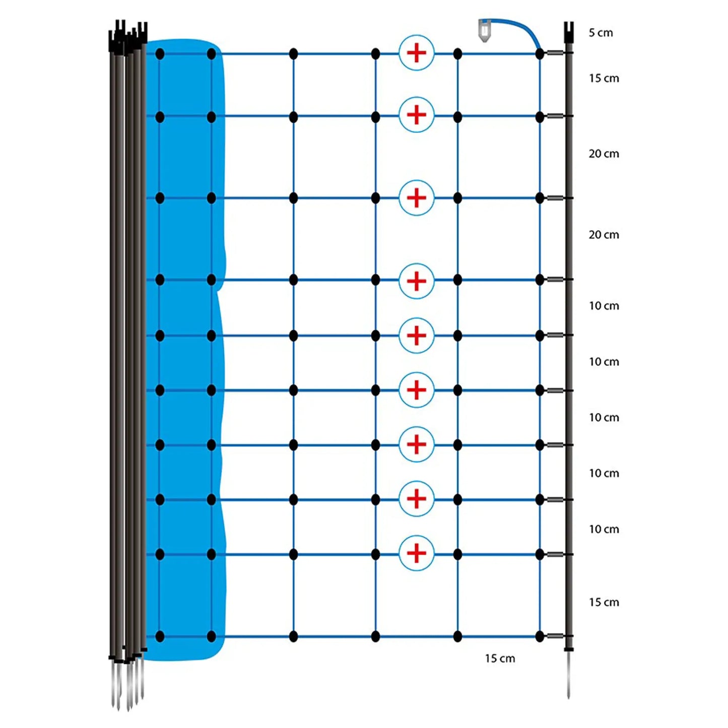 Filet de loup, Bleu 120/1W14/B-50m