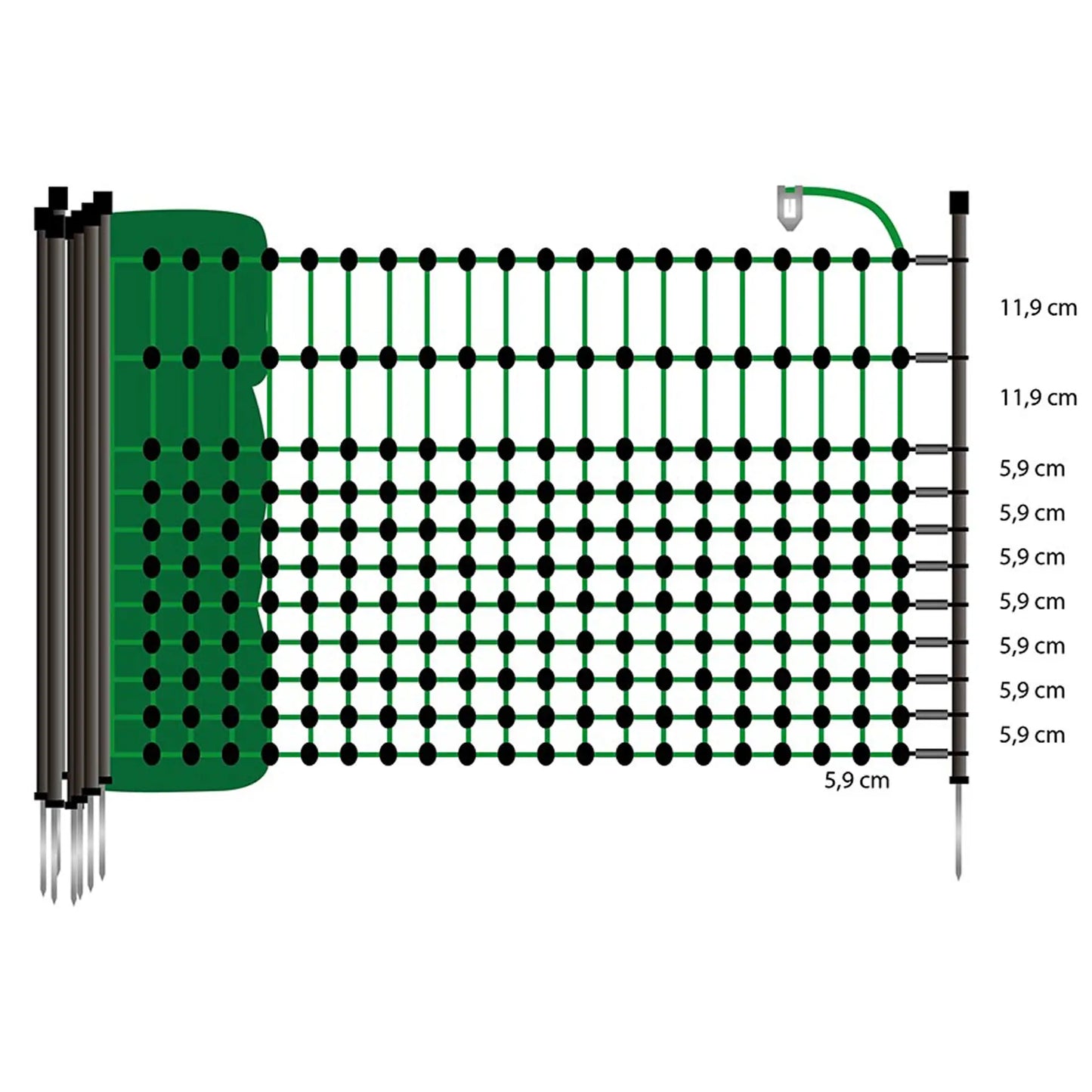 Filet Hobby, vert 65/1-5/N-15 m