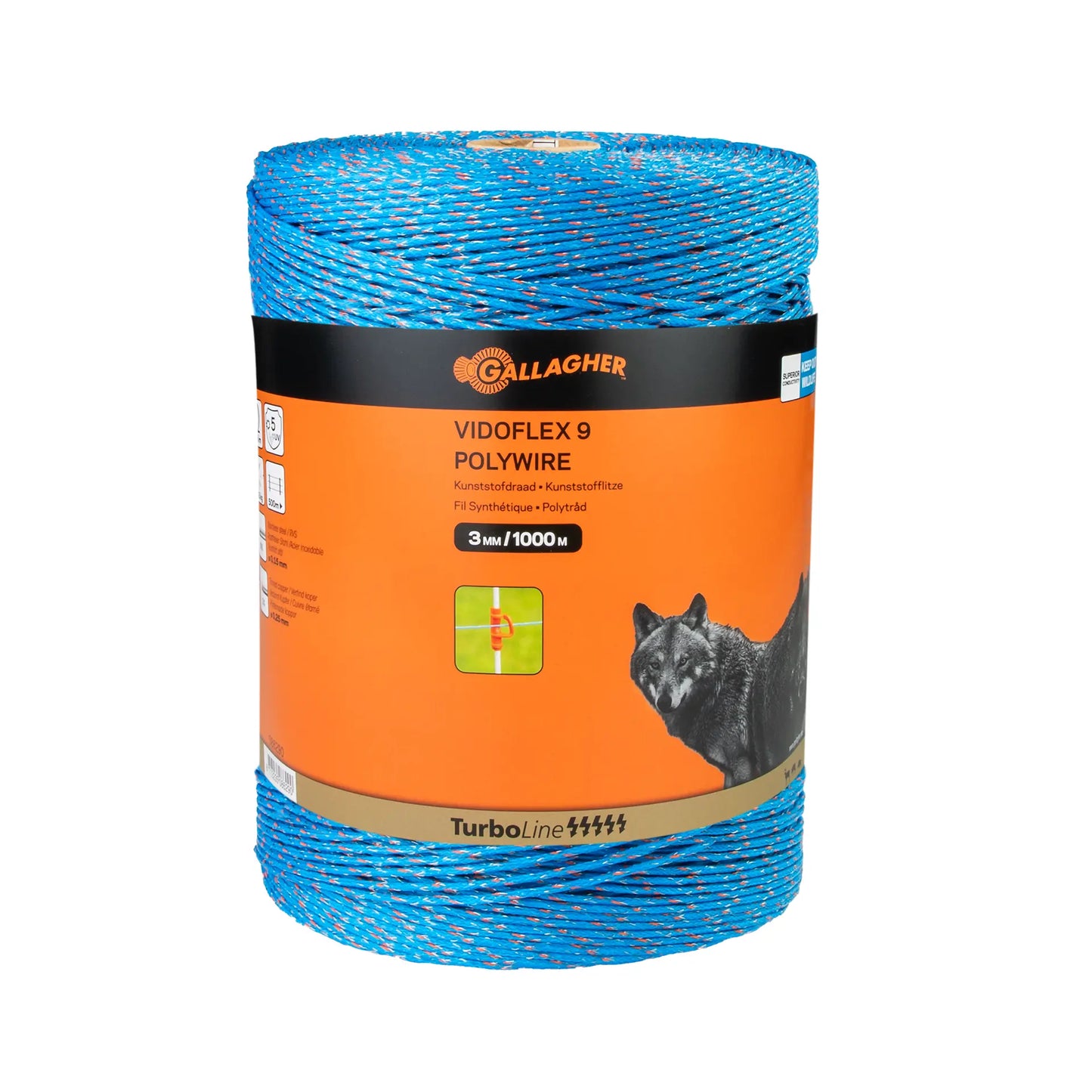 Vidoflex 9 TurboLine (bleu, 1000 mètre)