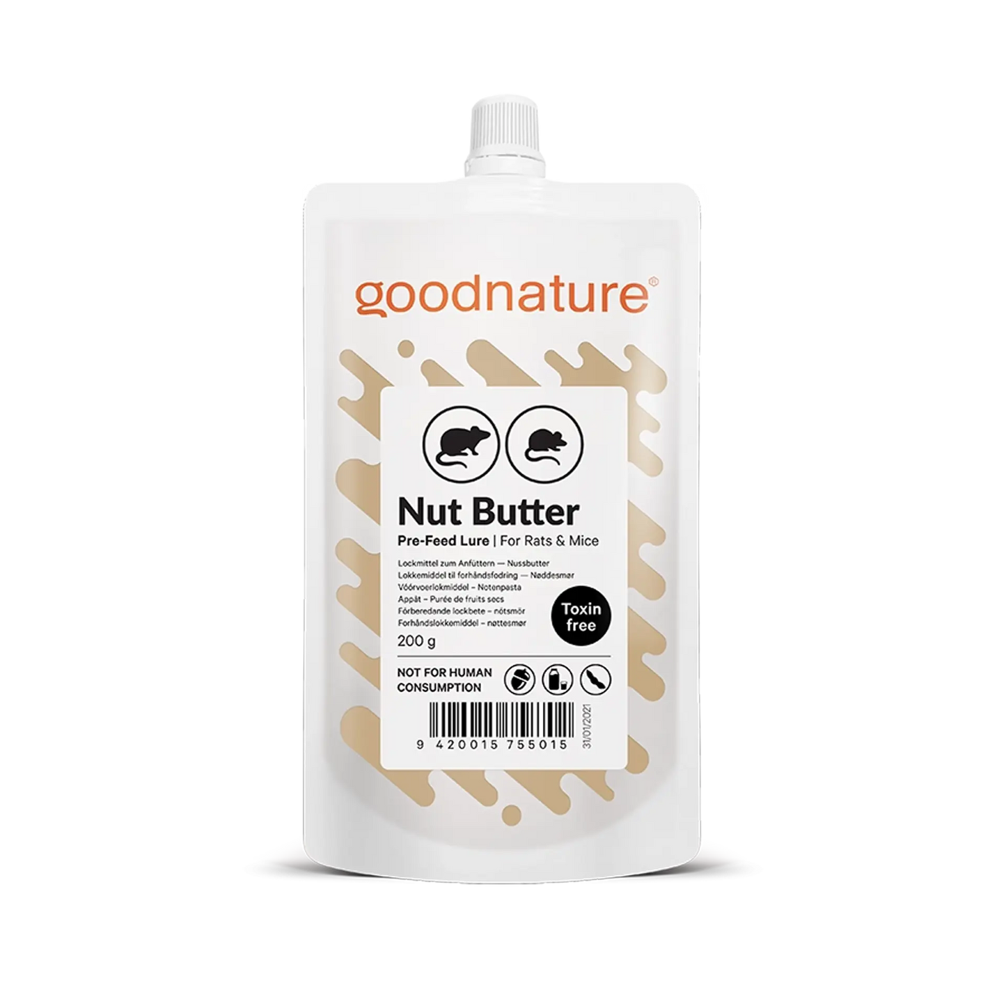 Beurre de noisette pour rats et souris 200g (10-pack)
